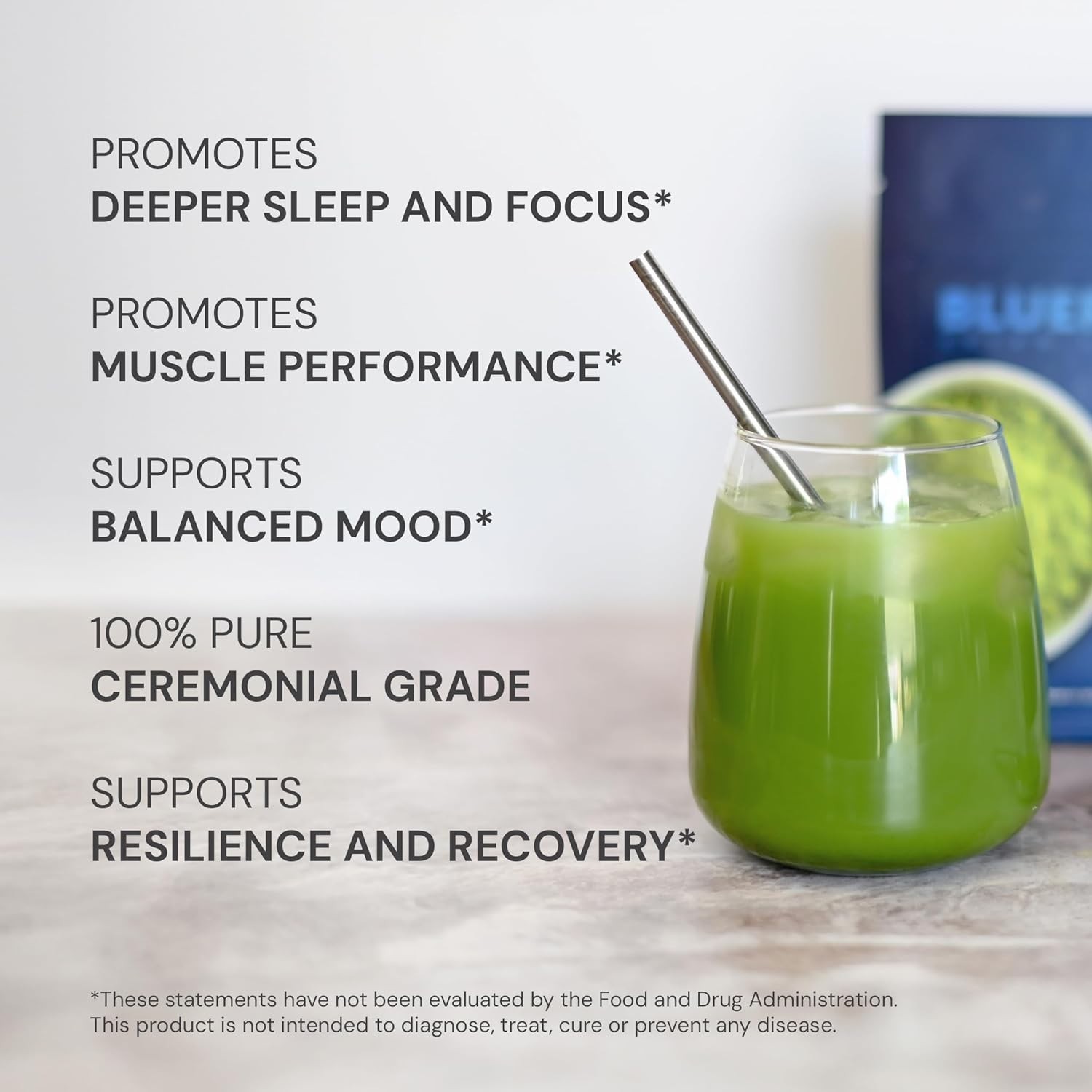 Blueprint Bryan Johnson Matcha Powder – Ceremonial Grade Japanese Matcha – Gr…