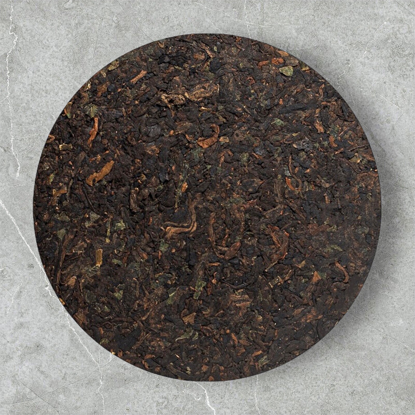 Golden Sip Shu Puer Ripe Tea Cake Compressed Fermented Nuoxiang Cha Bing Puerh