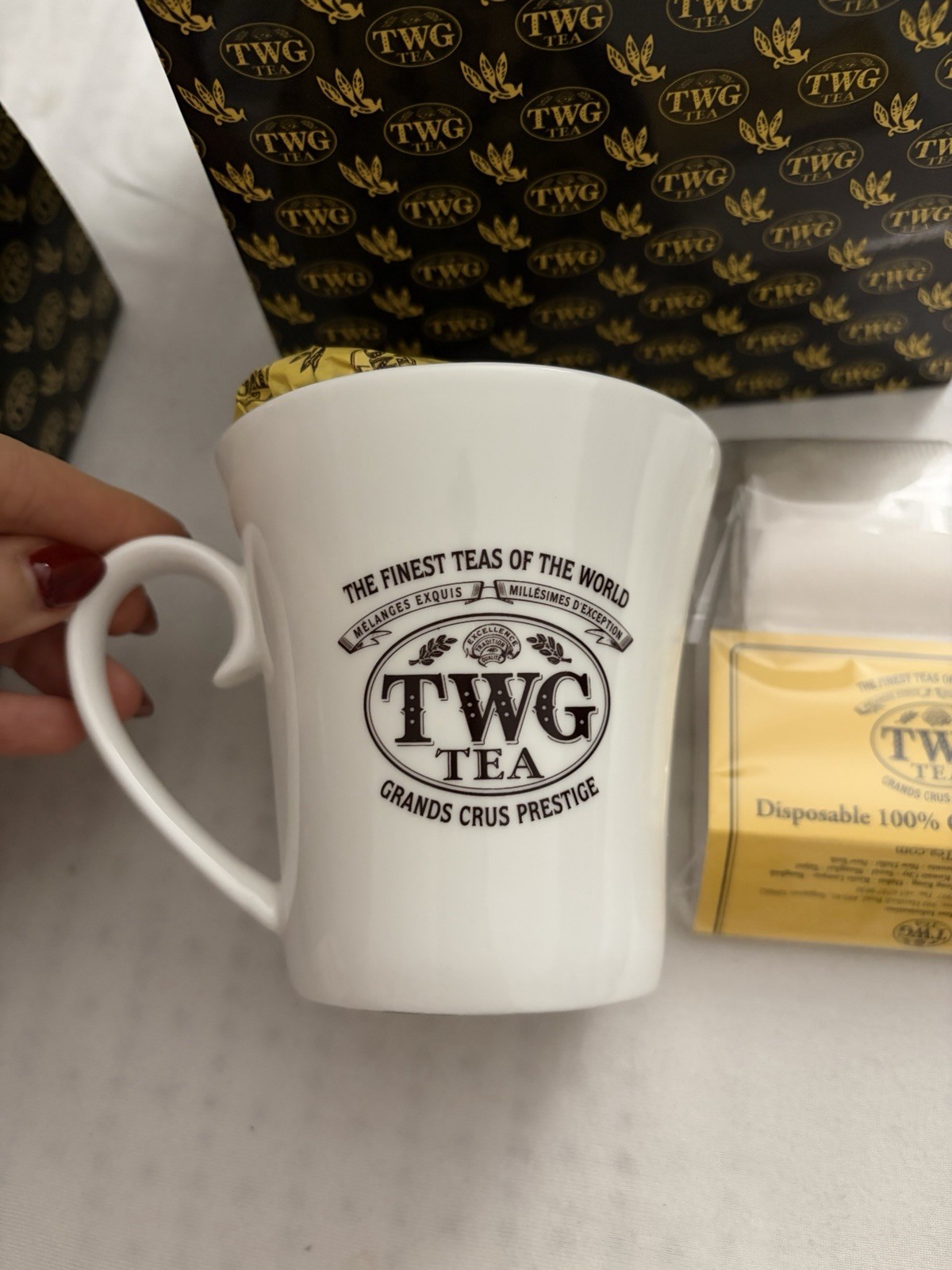 TWG Tea Set (French Earl Grey & New York Breakfast) 100g Each with TWG Mug Gift