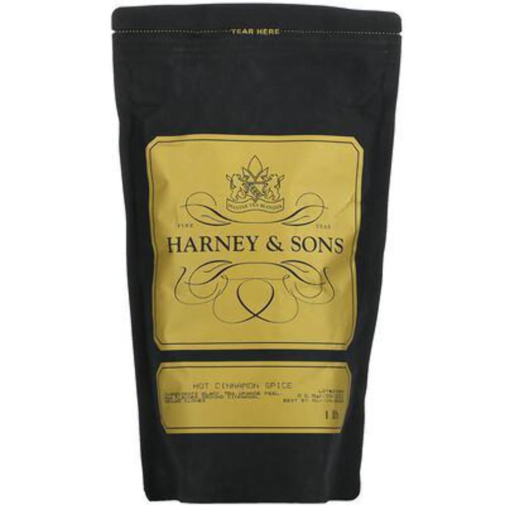 NEW Harney & Sons Fine Teas Hot Cinnamon Spice Loose Tea 1LB SEALED Dated 8/27
