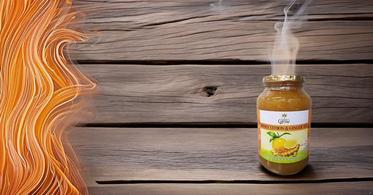 Organic Honey Citron Ginger Tea 2.2lb Jar