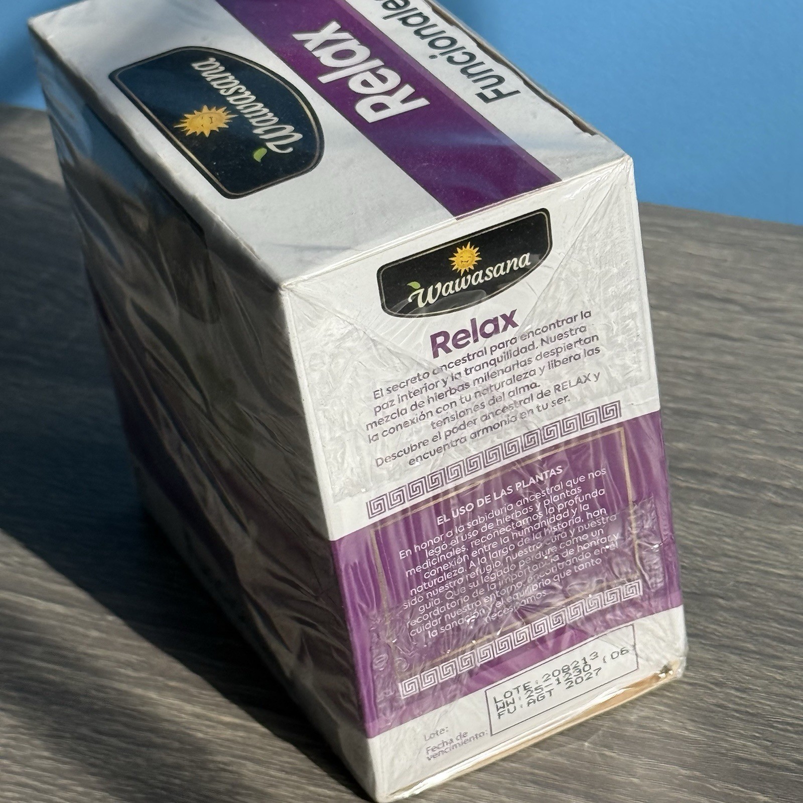 Wawasana Relax 50Tea Bags Peruvian Herbal 100%Natural Mix Herbs Made in Peru 75g