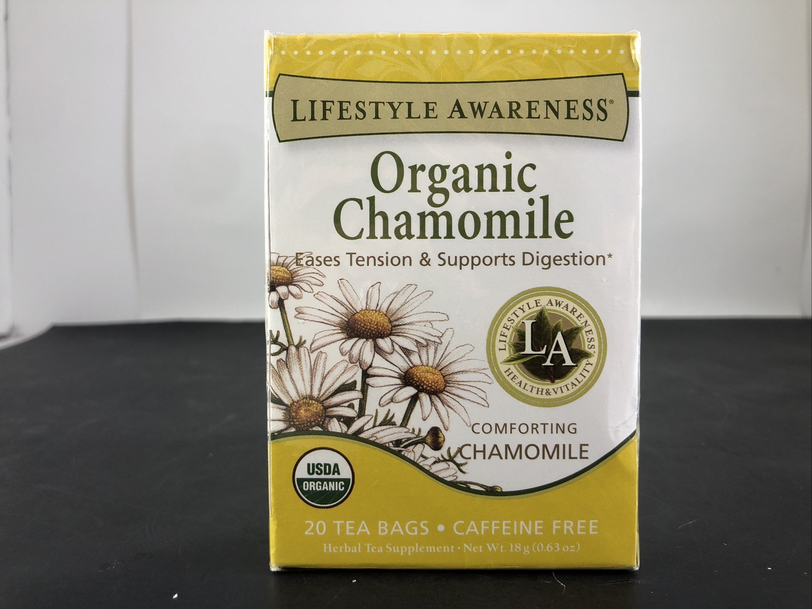 Lifestyle Awareness, Organic Chamomile Tea, Caff Free 20 tea bags(2packs)Ex1/24
