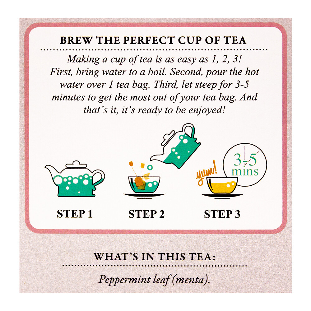 TADIN PEPPERMINT HERBAL TEA 🍵24 BAGS