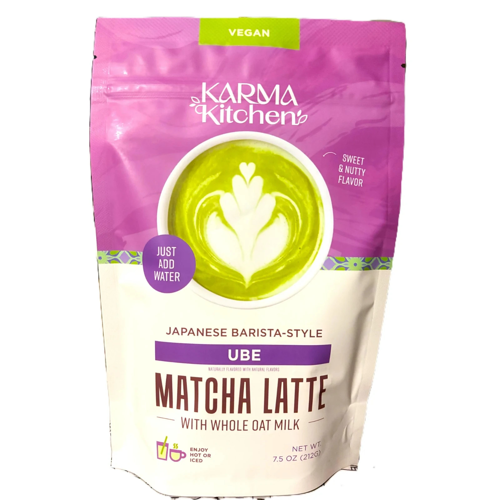 Karma Kitchen UBE Japanese Barista-Style Matcha Latte With Oat Milk Vegan 7.5oz