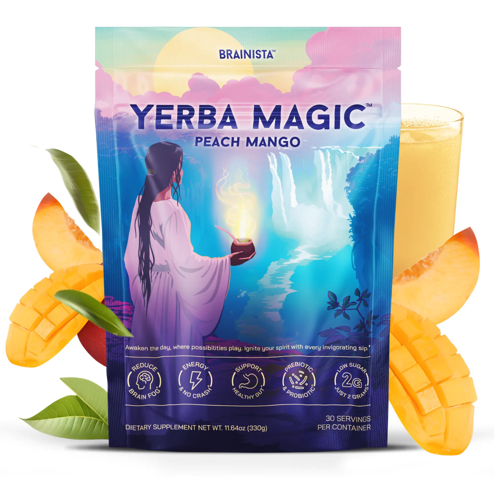 Yerba Magic Instant Yerba Mate – Natural Energy & Clarity –30 Servings,