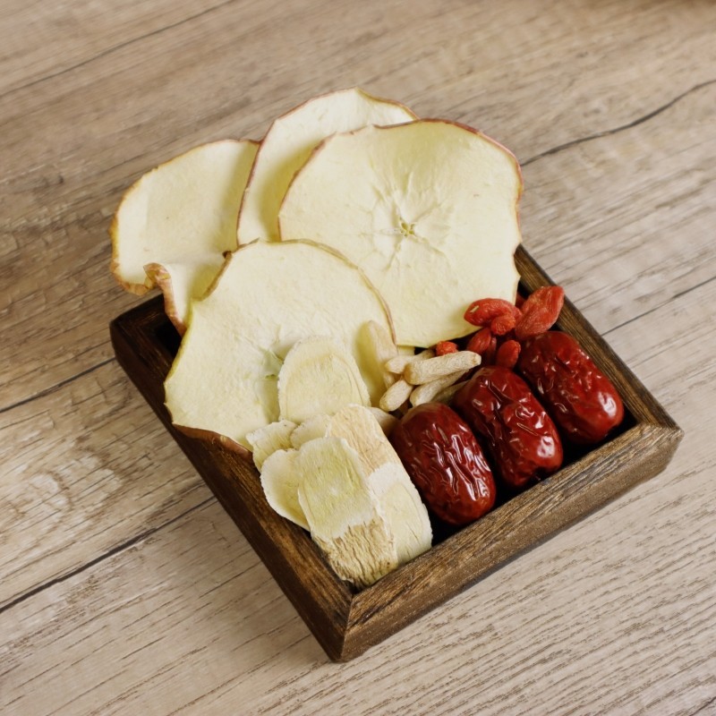 Astragalus Apple slices herbal tea, 7 serving, No caffeine 九龍堂 黄芪苹果元气茶 补水 7份装