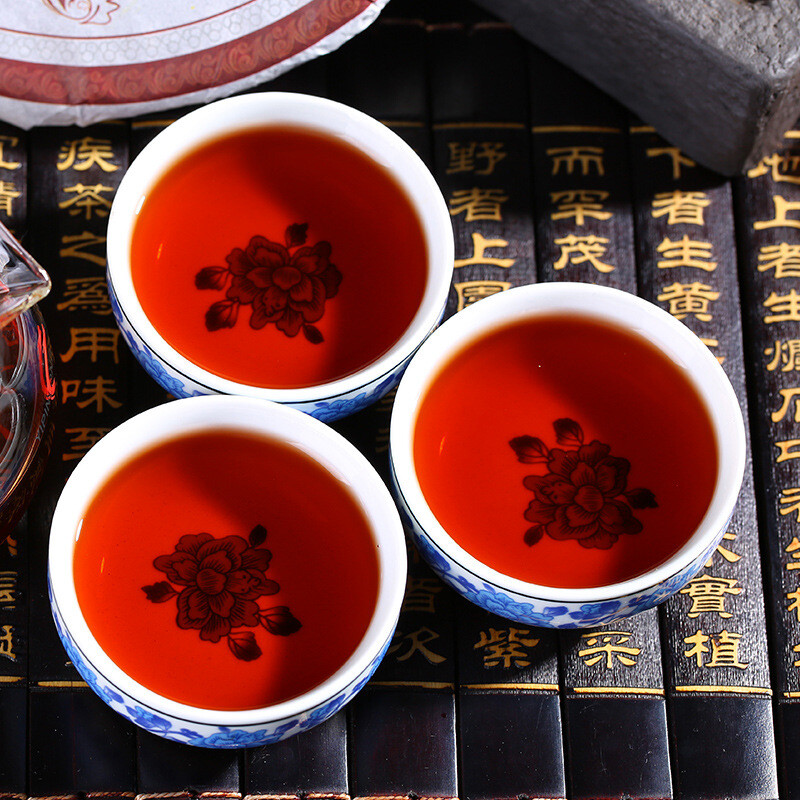 Yunnan Shu Brown Pu-erh Tea Ripe Golden Tree Arbor Cooked Puer 357g