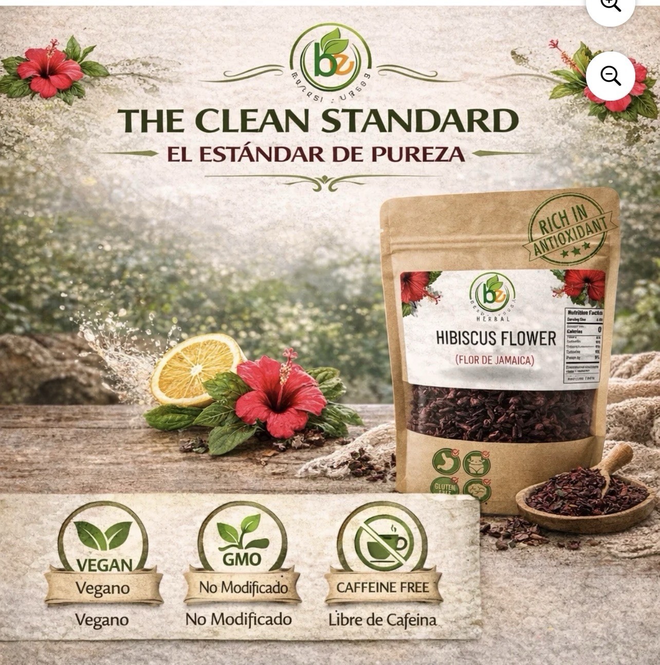 Back To Basics 4 Oz 100% Premium Dried Hibiscus Flowers Tea,Jaimaica Tea