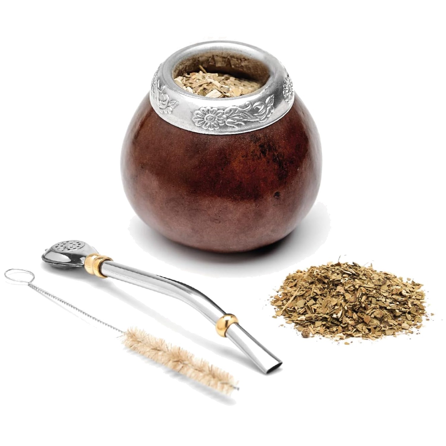 Traditional Calabash Mate Gourd Set – Handmade in Argentina