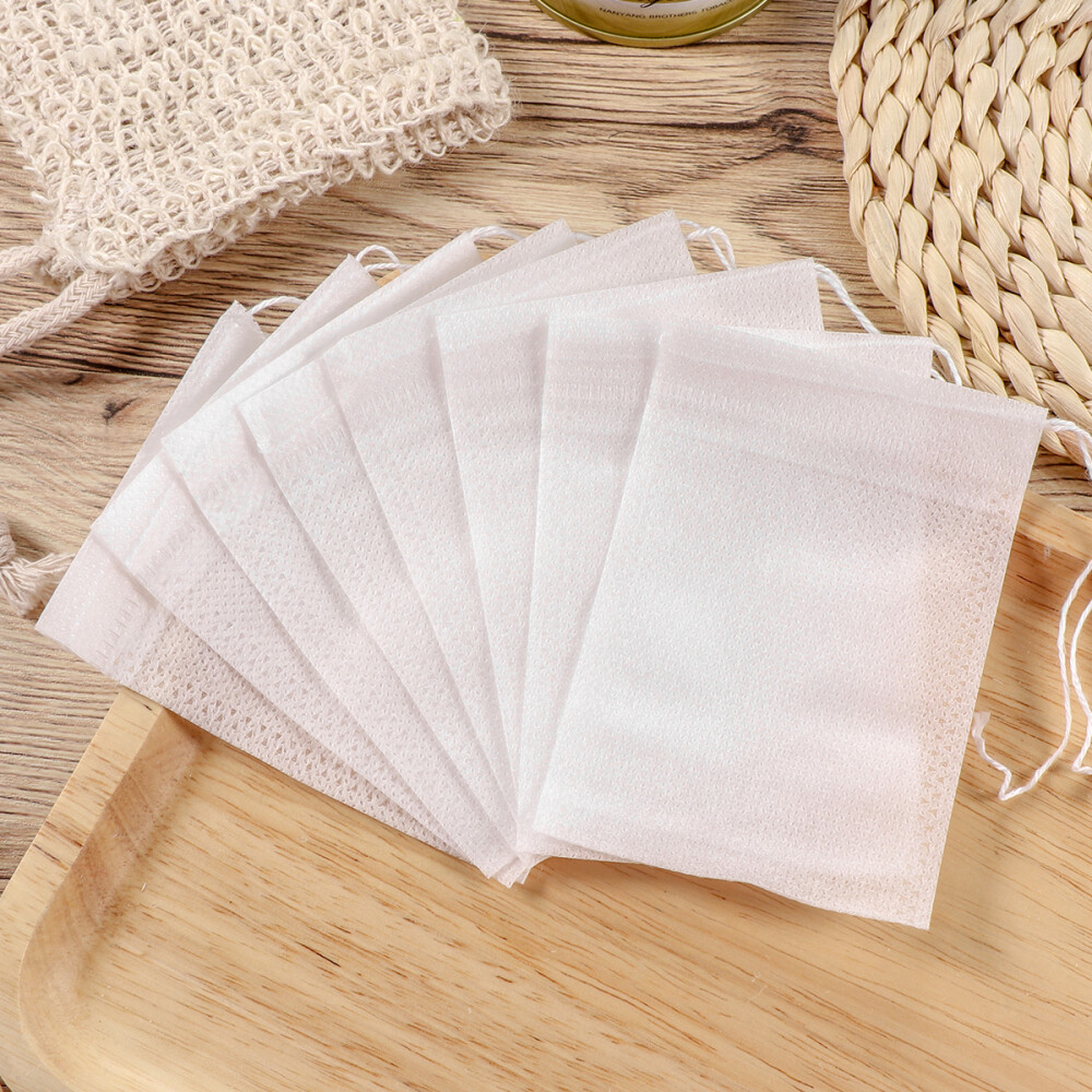 100Pcs Drawstring Filter Empty Bag Non-Woven Bags for Loose Leaf Tea Powder Herb