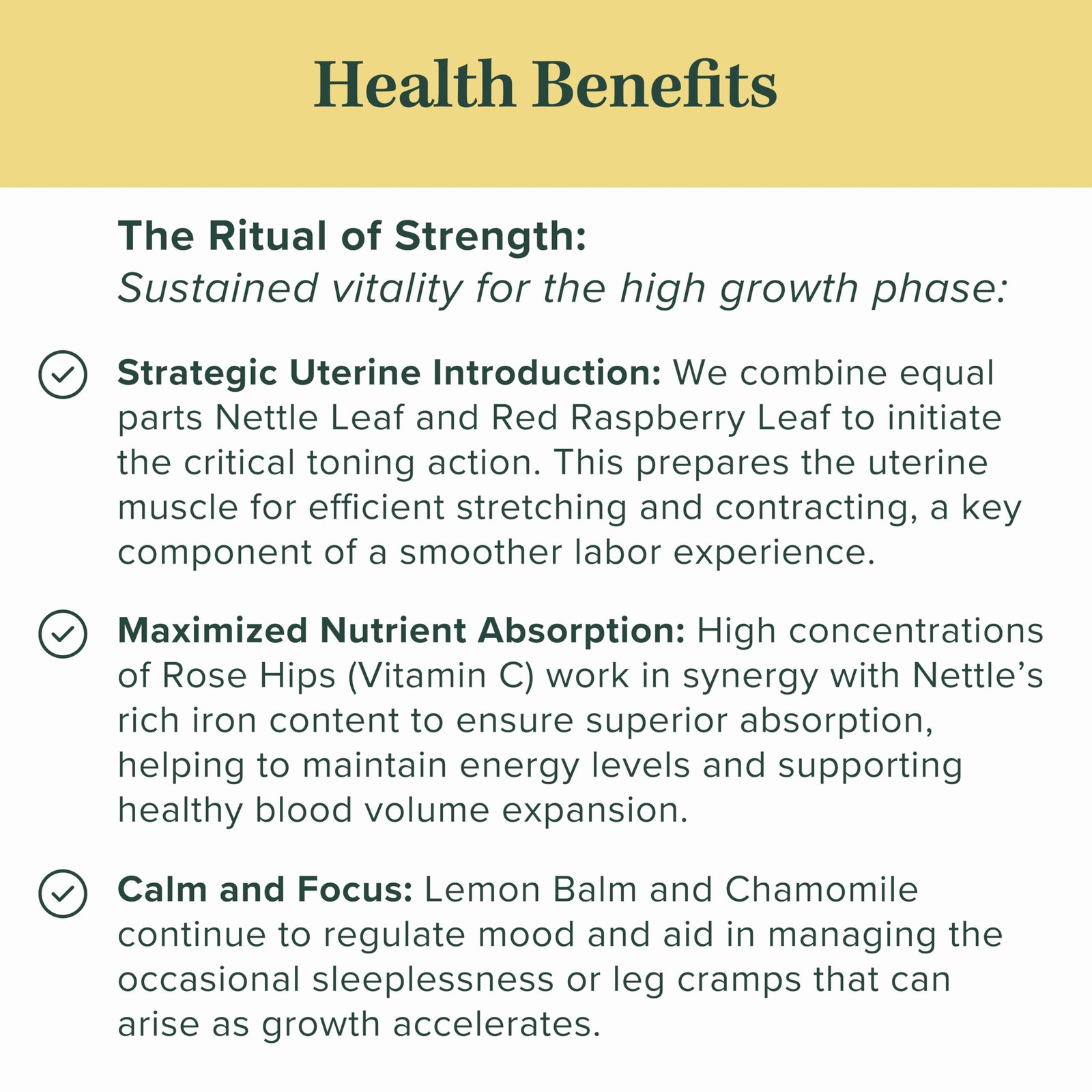 Jade Tea Organic Second Trimester Pregnancy Tea “Deepening Reserves” | Uteri…
