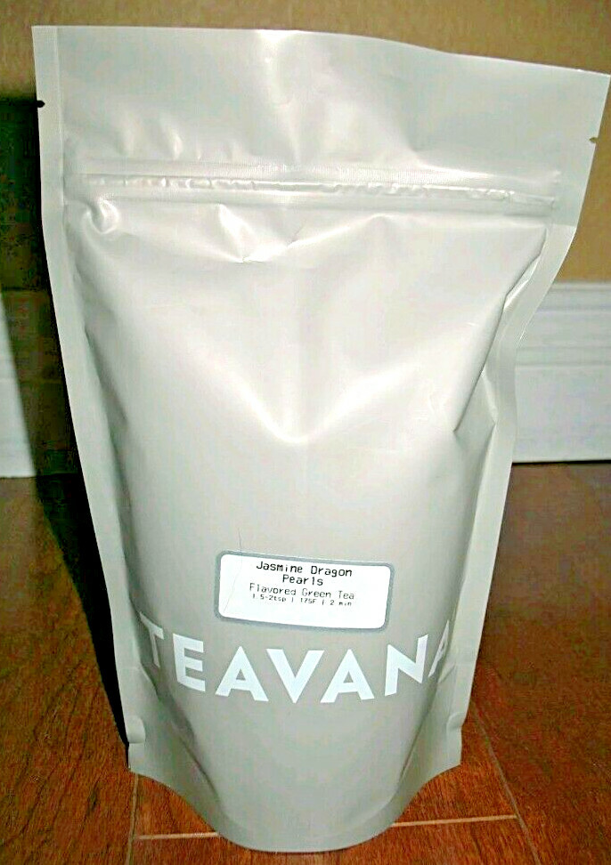 ☃️🎄☃️ NEW! RARE TEAVANA JASMINE DRAGON PEARLS TEA 2 OZ SEALED GRAY BAG ☃️🎄☃️