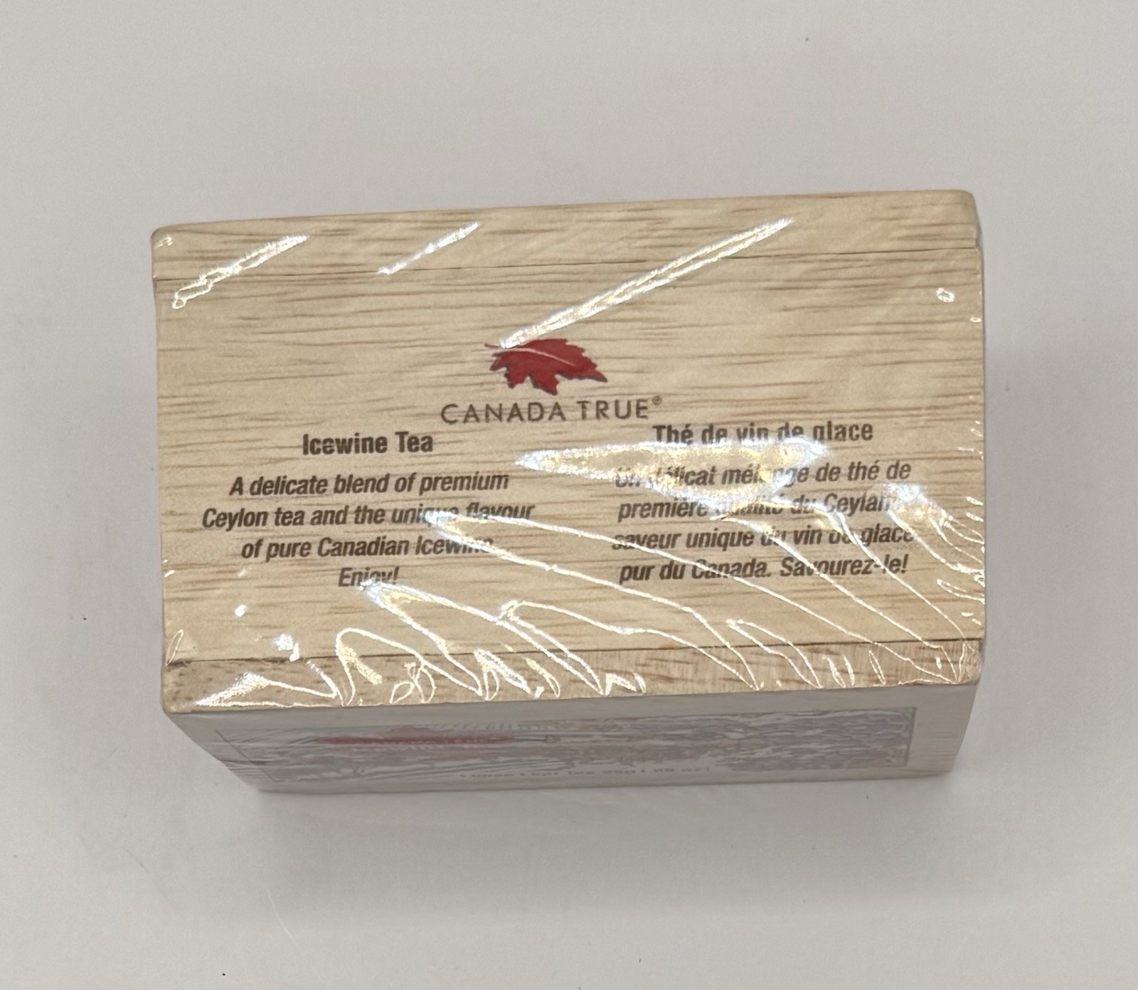 Canada True Ceylon Icewine Tea Decorative Wooden Box Sealed