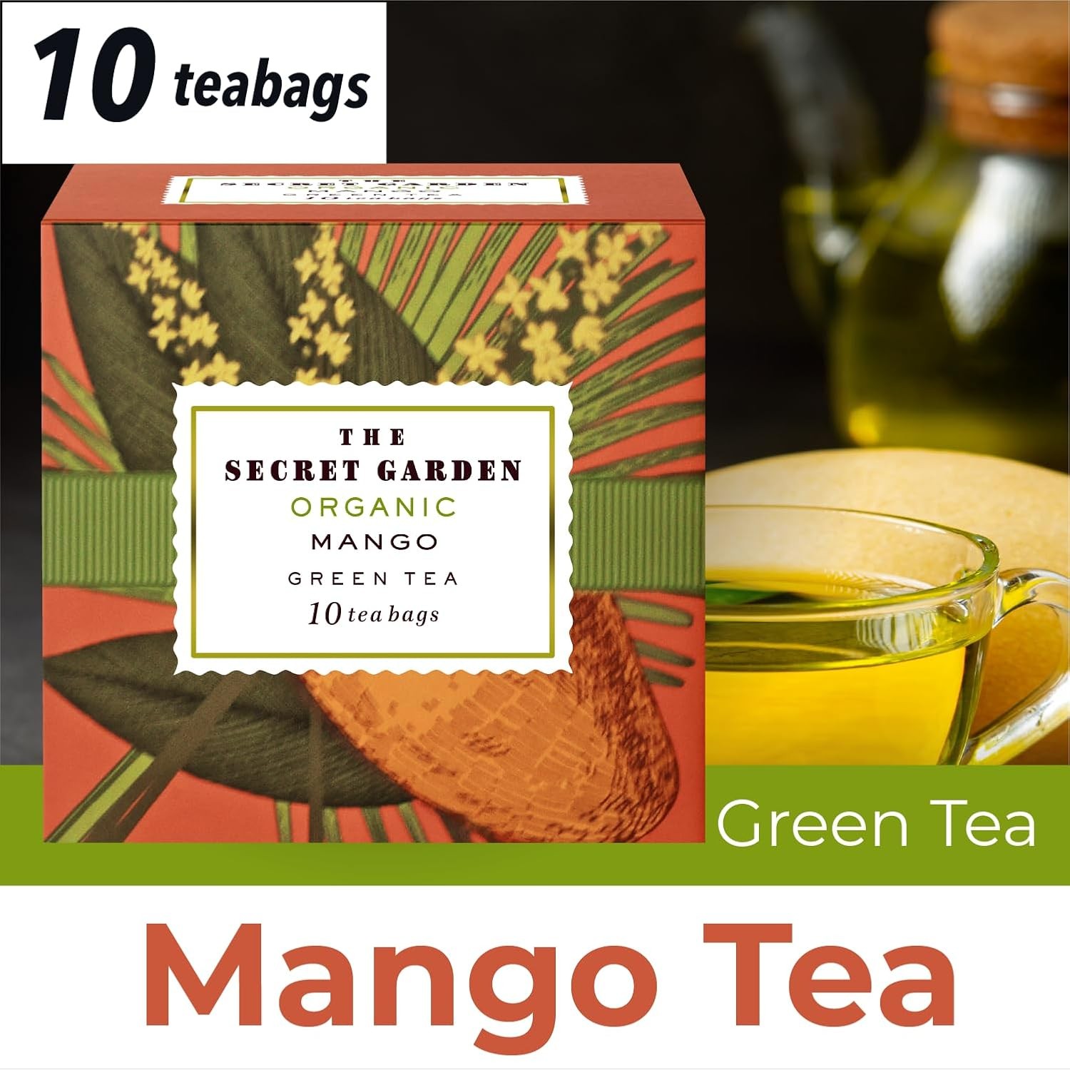Premium Organic Holiday Tea Bag Sampler Gift Box – 90 Bags 9 Exotic Flavors…