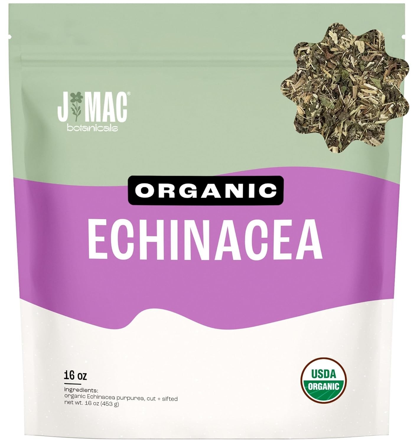 Organic Echinacea Purpurea Tea – Immune Support from Fayoum Oasis, 16oz