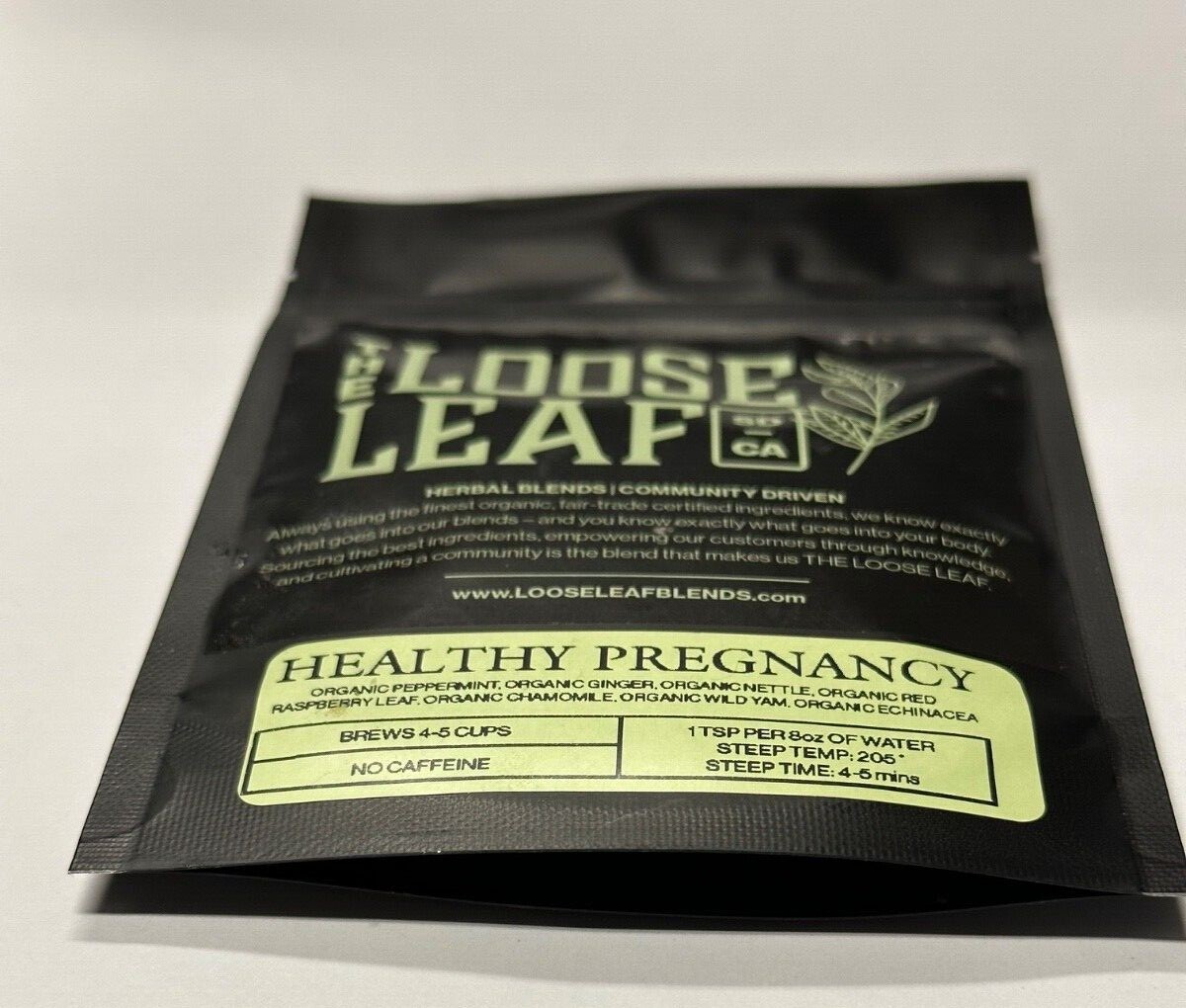 THE LOOSE LEAF / HEALTHY PREGNANCY TEA / HERBAL BLEND NO CAFFEINE