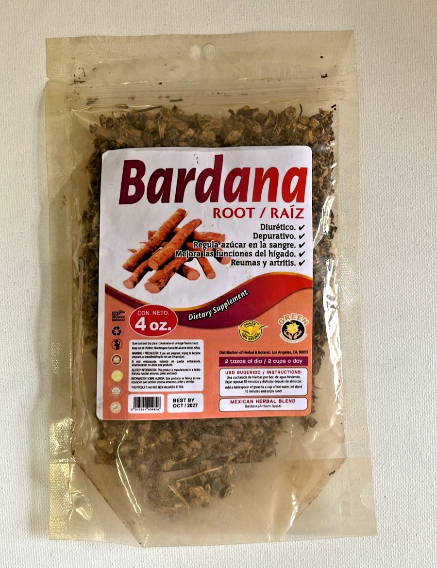 Bardana / Burdock Root 4oz – Organic Mexican Herbal Tea / Té Natural de Hierbas