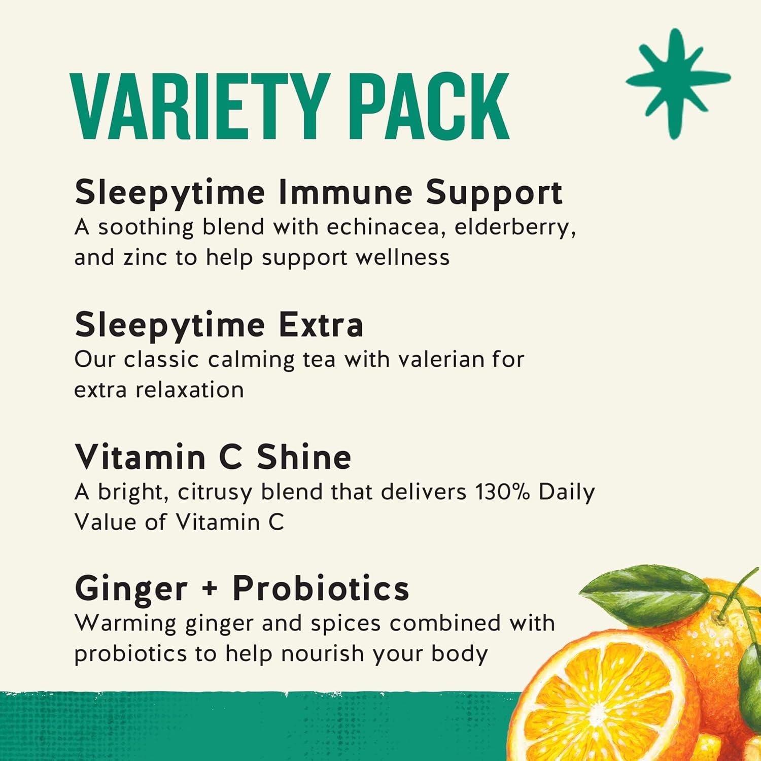 Celestial Seasonings Everyday Wellness Tea Variety Pack, 16 Count (Pack of 1)