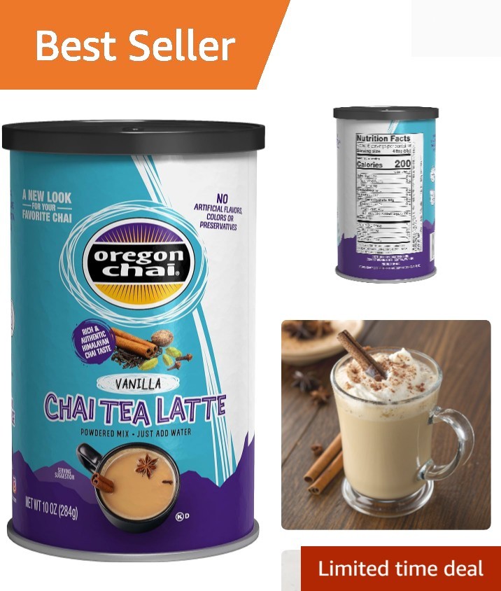 Vanilla Chai Tea Latte Mix, 10 Ounces Pack of 1