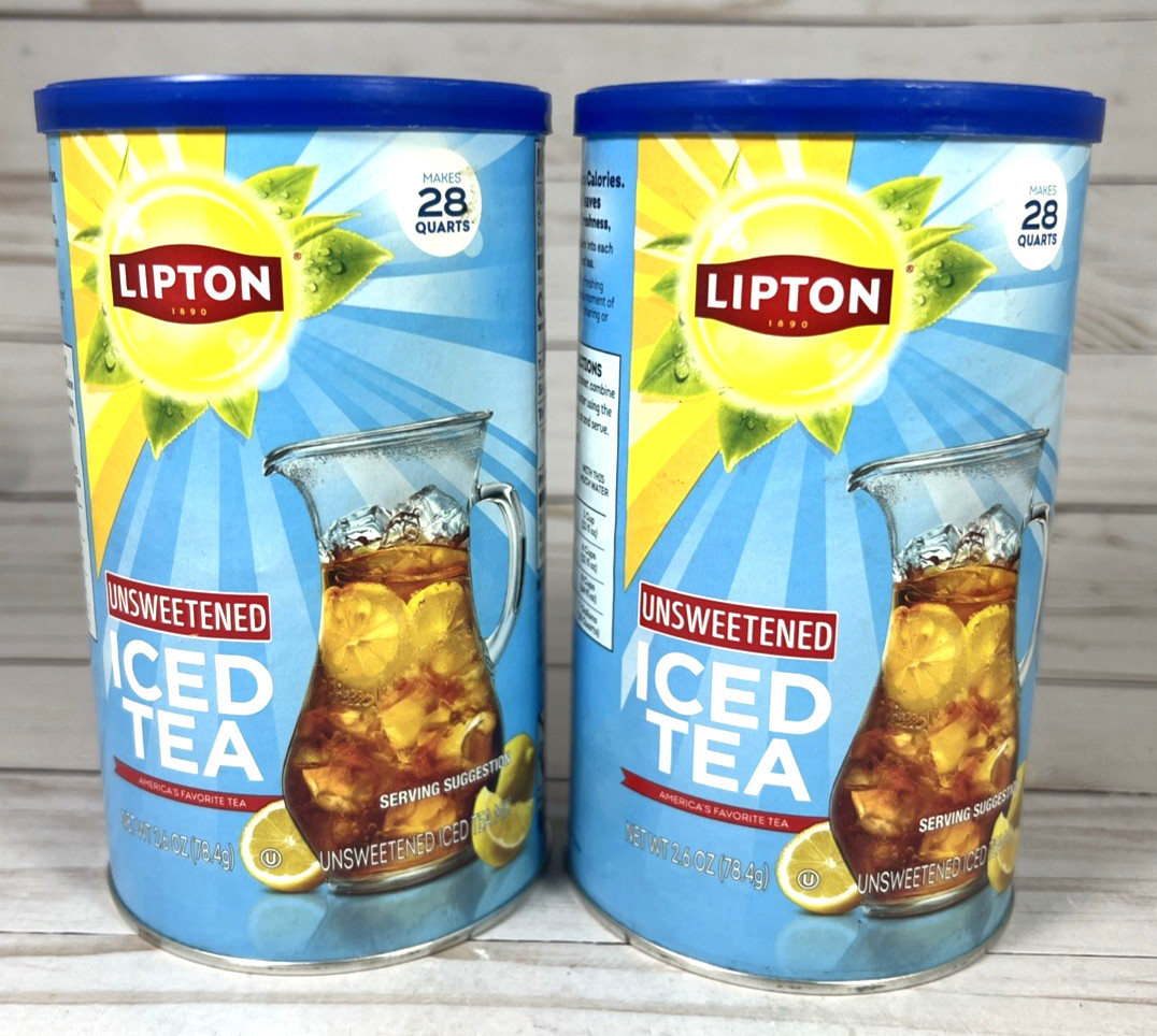Lipton Unsweetened Instant Iced Tea 2.6oz Not Lemon (2Pack) 11/26
