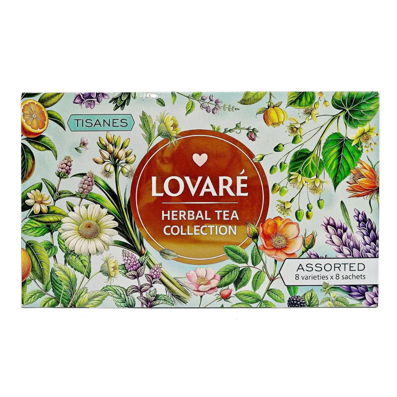 Ukrainian Gift Box Tisanes Herbal Tea Lovare Collection 64 Bags 96g (3.4oz)
