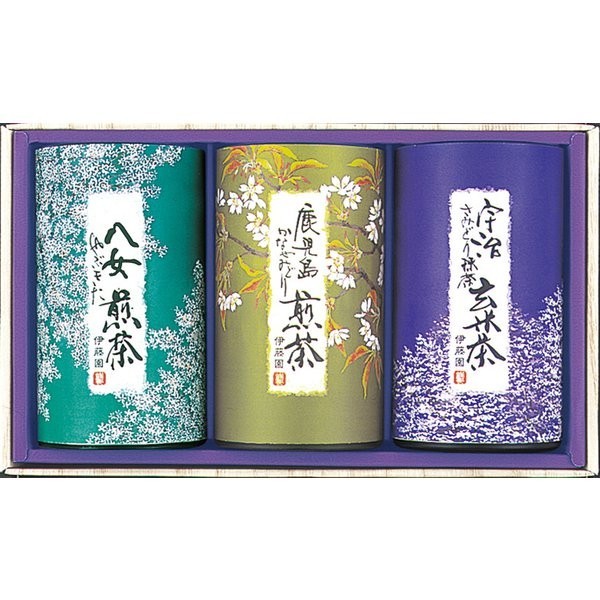 Japanese Green Tea Gift Set RYK-303 Uji Matcha Genmaicha Yame Kagoshima Sencha