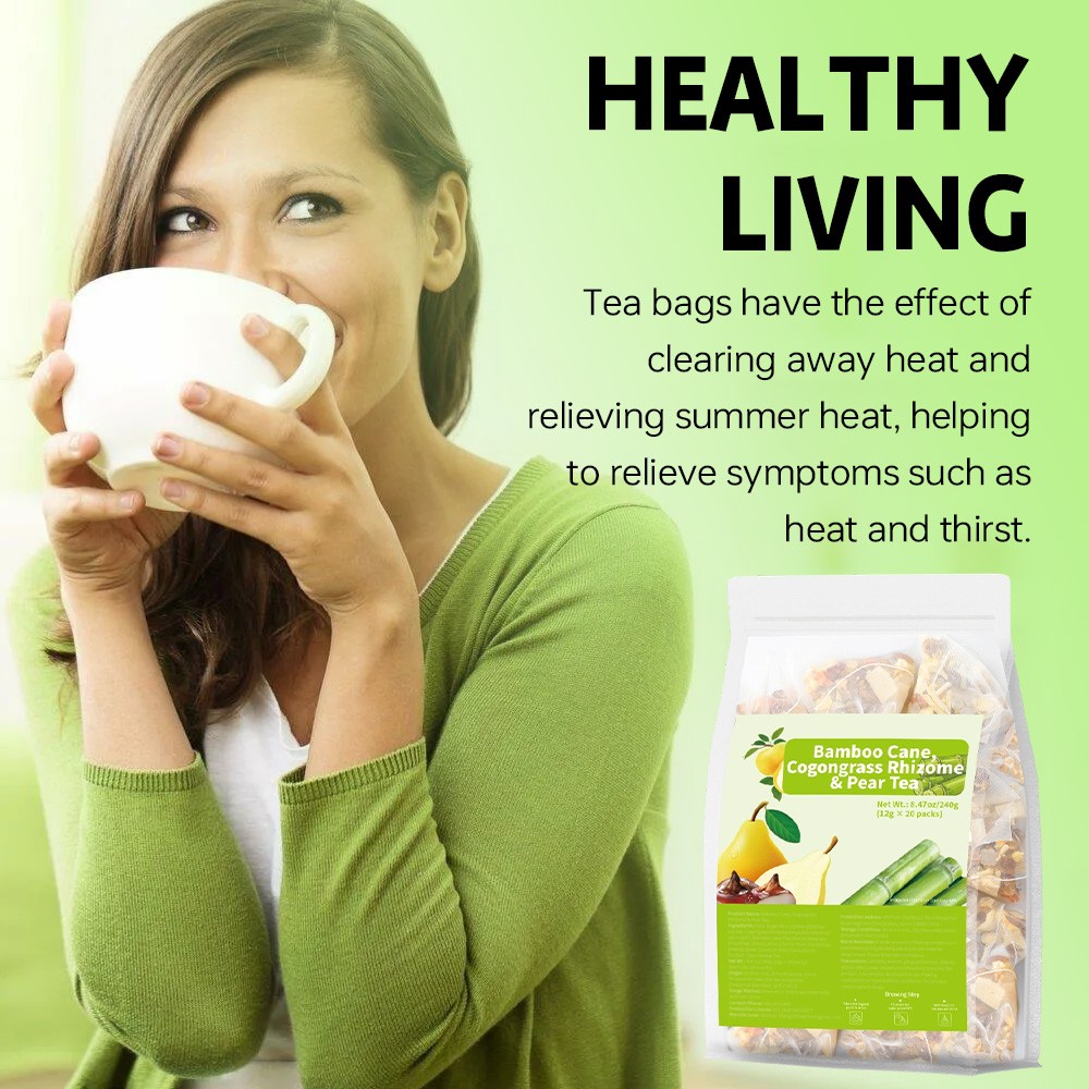 Bamboo Cane Cogongrass Rhizome Pear Tea Supports Healthy Digestive Enzymes