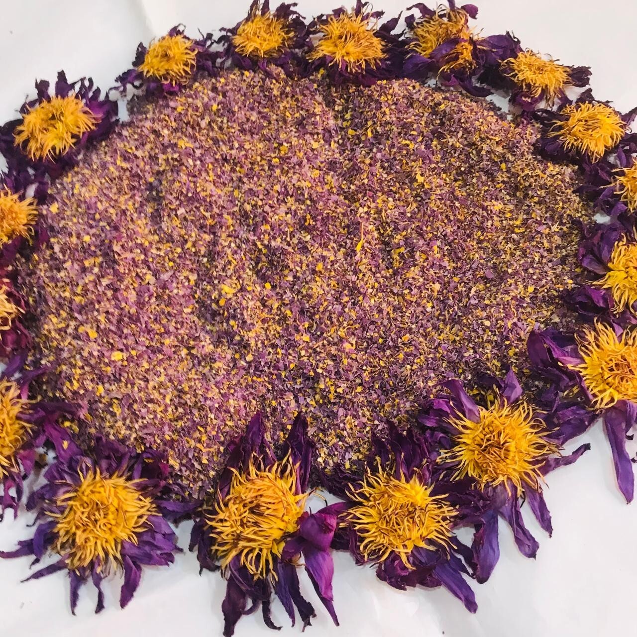 Pre-Grounded Blue Lotus Flower Nymphaea Caerulea Dried Organic Flower Herbal Tea