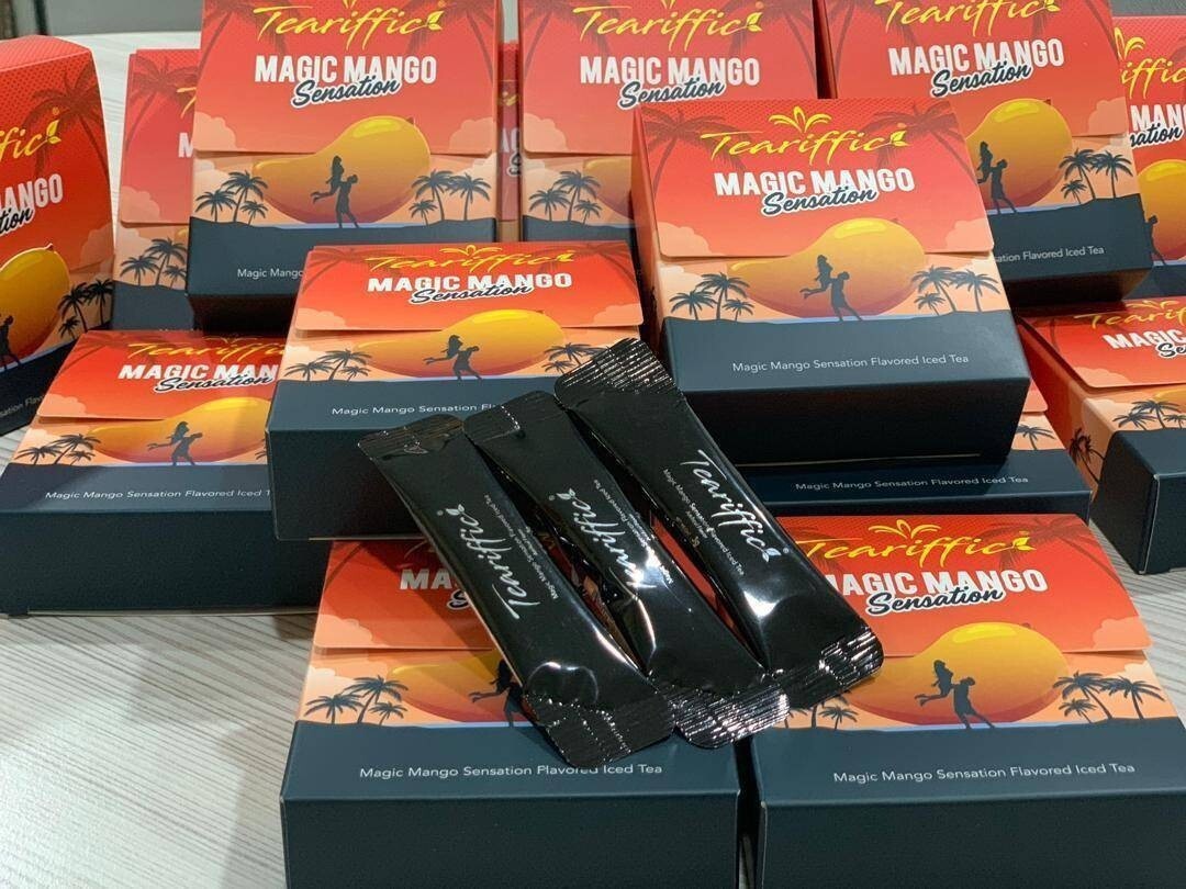 Tearrific Magic Mango Sensation Iced Tea – 12 Sachets Box (3 g Each)