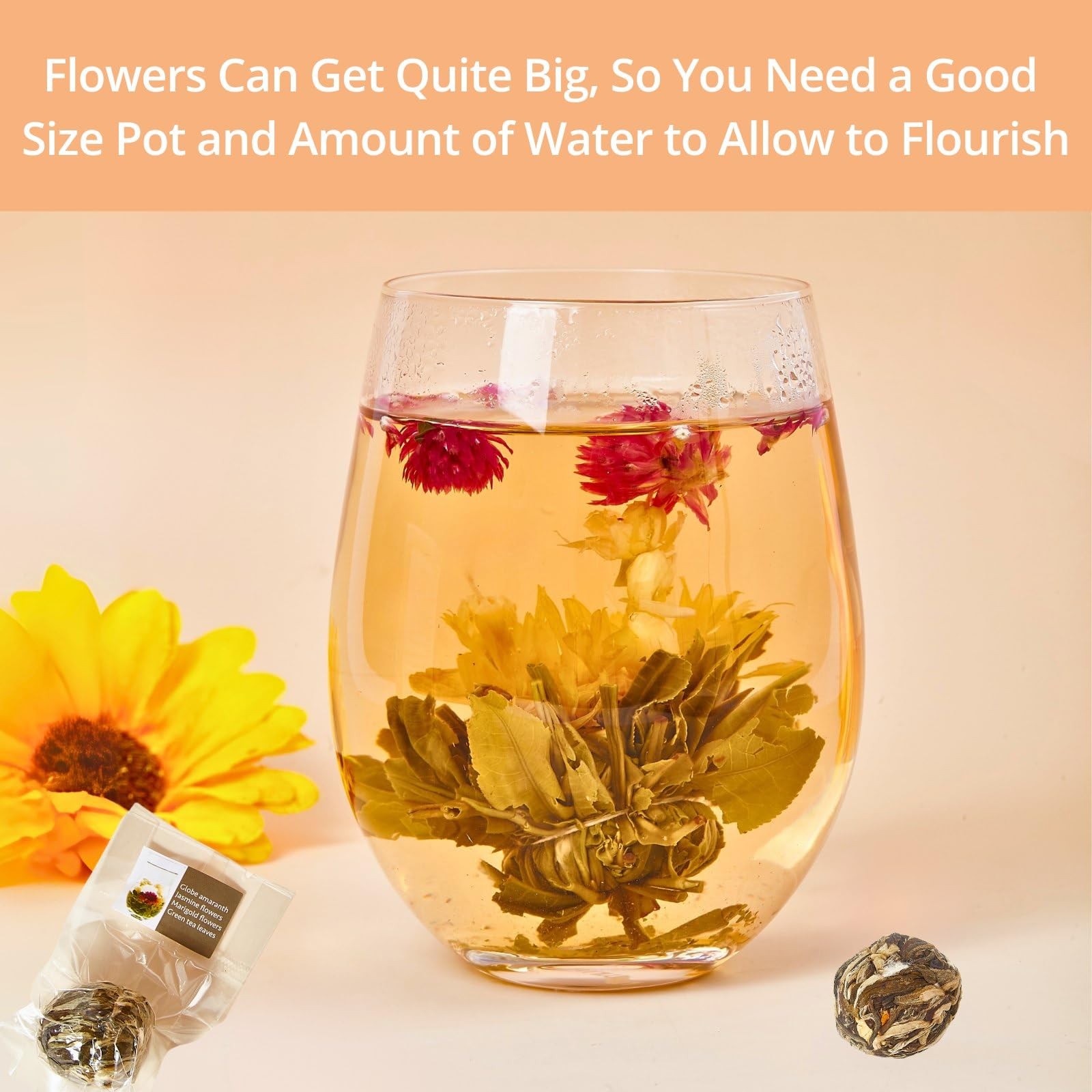 Blooming Tea Gift Set, 10 Unique Varieties Flowering Balls, VitalForest