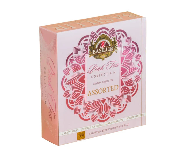 BASILUR PINK TEA COLLECTION ASST 40 COUNT