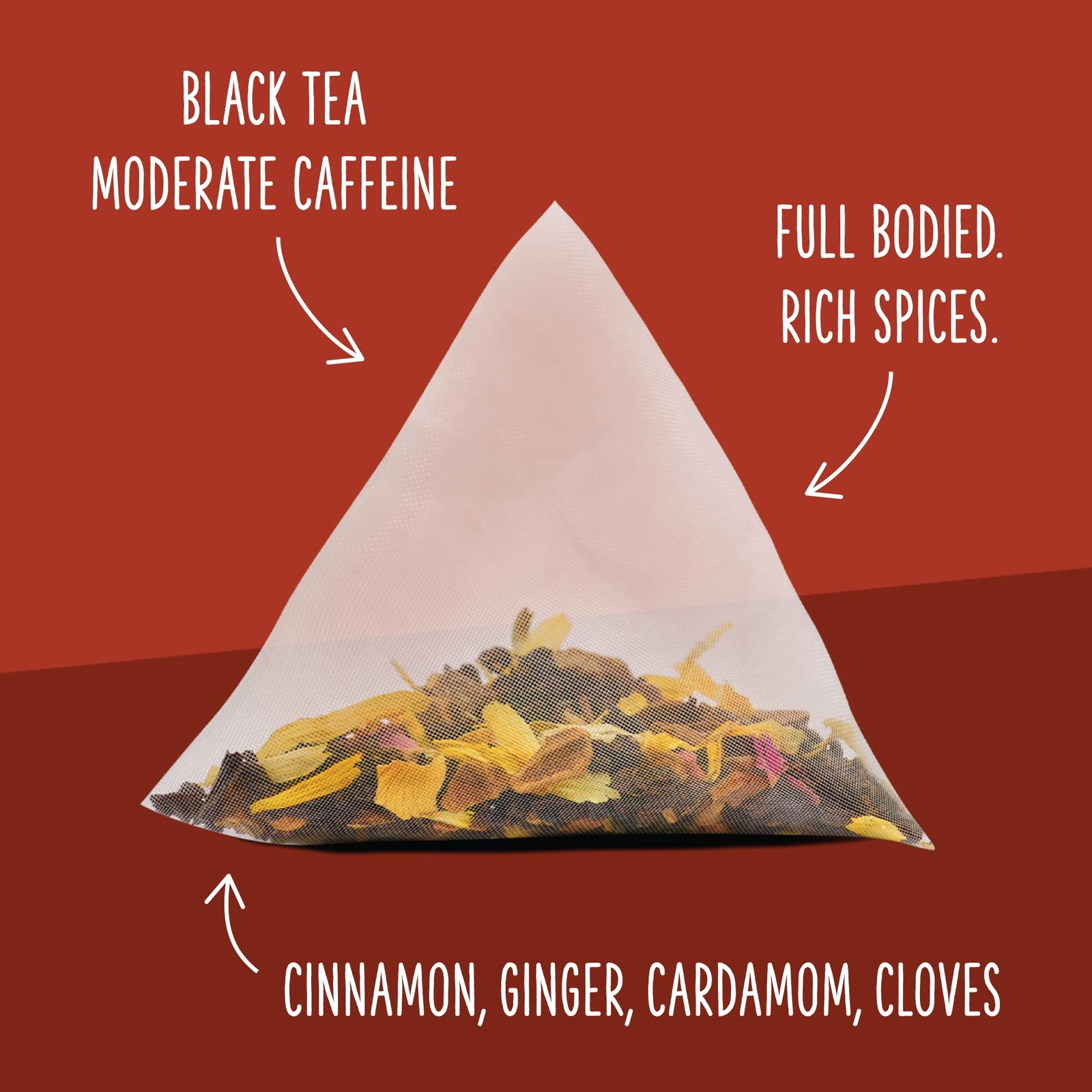 Two Leaves and a Bud Organic Mountain High Chai Tea Bags, Whole Leaf Black Te…