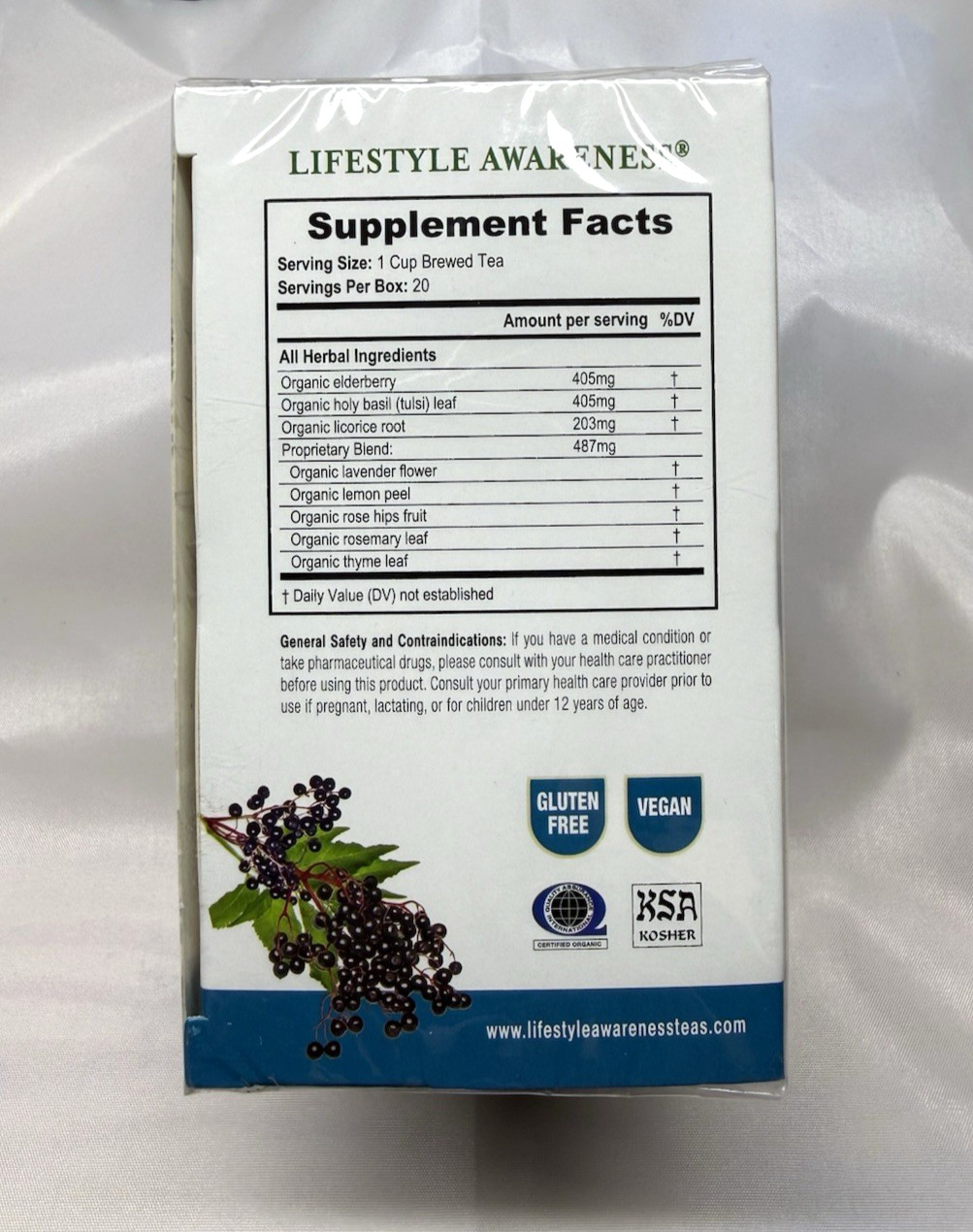 Lifestyle Awareness Herbal Tea Immunity Now 20 Tea Bags SEAL