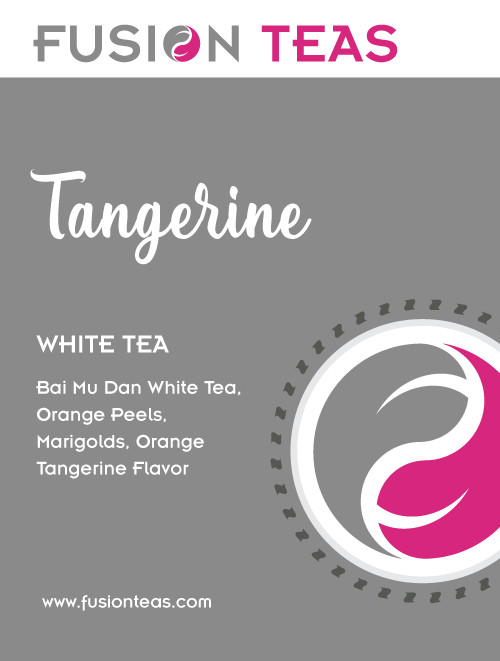 Tangerine White Tea (Bai Mu Dan) – Loose Leaf Blend – Fusion Teas