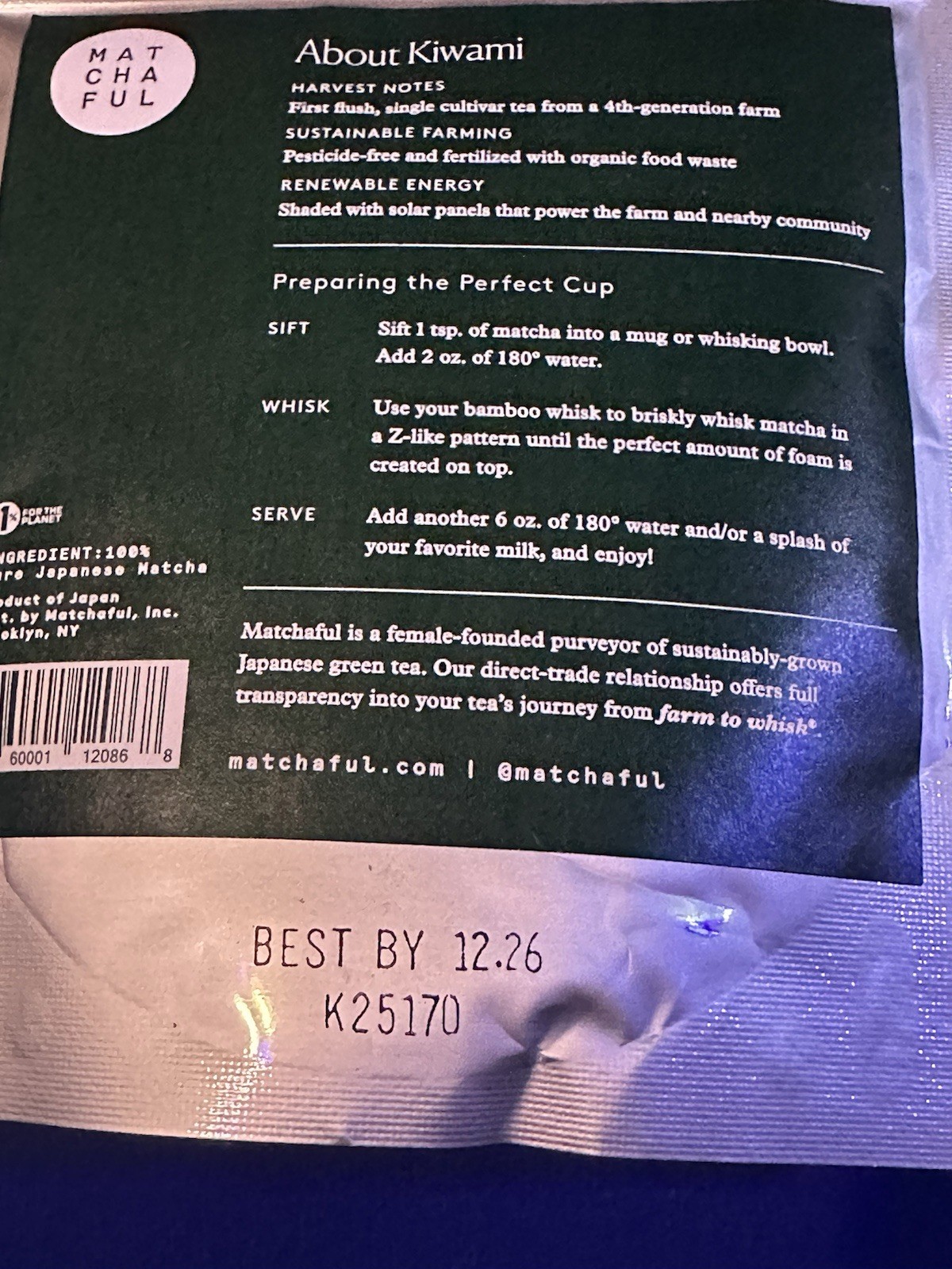 Kiwami Super Ceremonial Matcha – Fine Green Tea from Shizuoka 100G