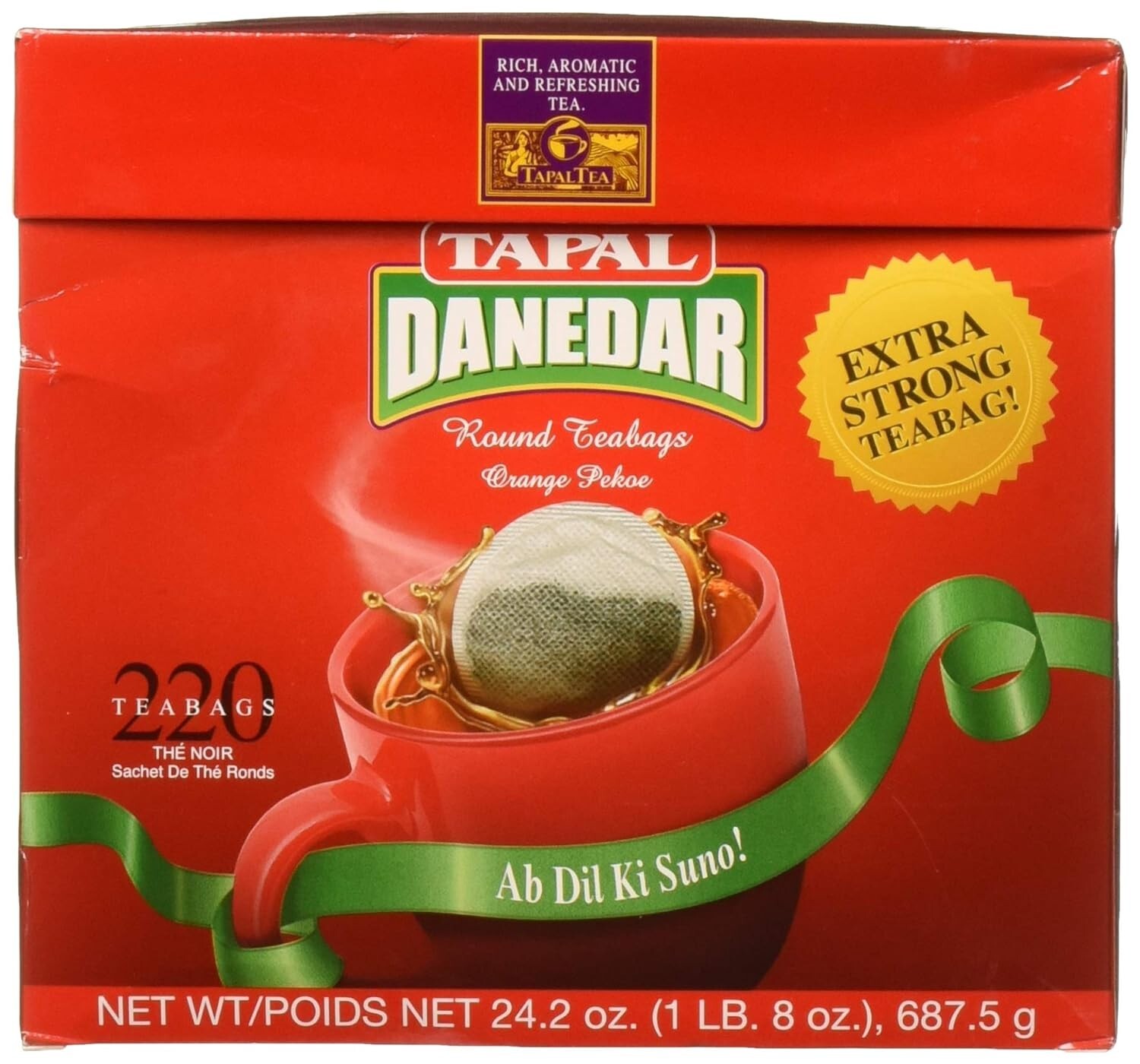 Tapal Danedar Black Tea Indian Pakistani Chai Patti Rich Aromatic Taste 220 Bags