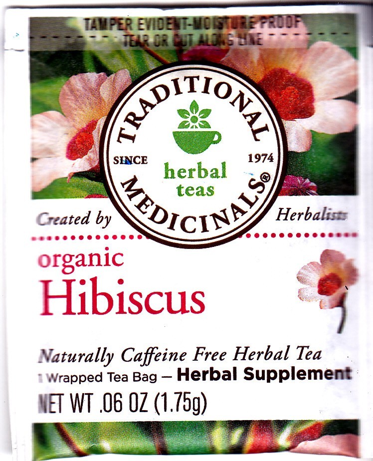 Lot of 16: Traditional Medicinals Org Hibiscus Herbal tea bag, see description