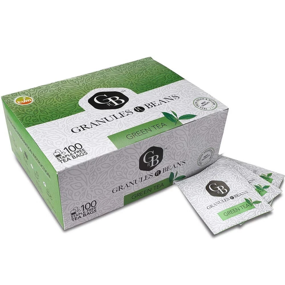 Granules n Beans Green Tea -100 Staple-Free Tea Free Shipping World Wide