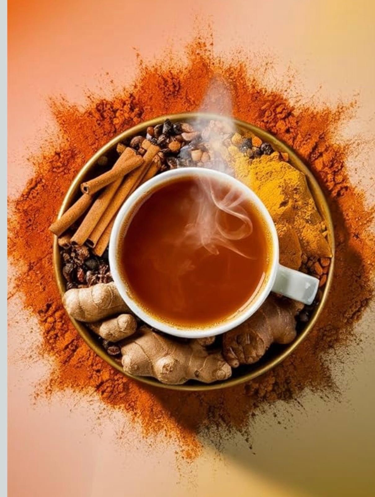 Wissotzky Tea Ginger Turmeric Spiced Chai – Pack of 50 Tea Bags