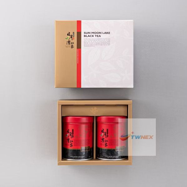 [DHL to US] NEW 魚池鄉農會 台茶18號 紅玉 Sun Moon Lake Taiwan Black Tea (Gift Box 2 Tins)