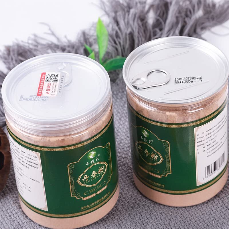 Chinese Dan Shen Powder Salvia Miltiorrhiza Red Sage Root Powder 250g