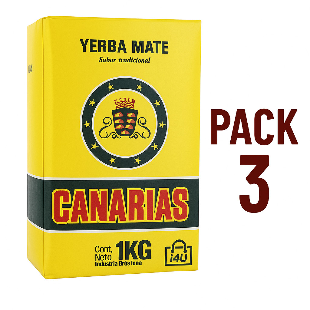 3- Pack YERBA MATE CANARIAS (3KG-6.6LB) SHIP FROM USA