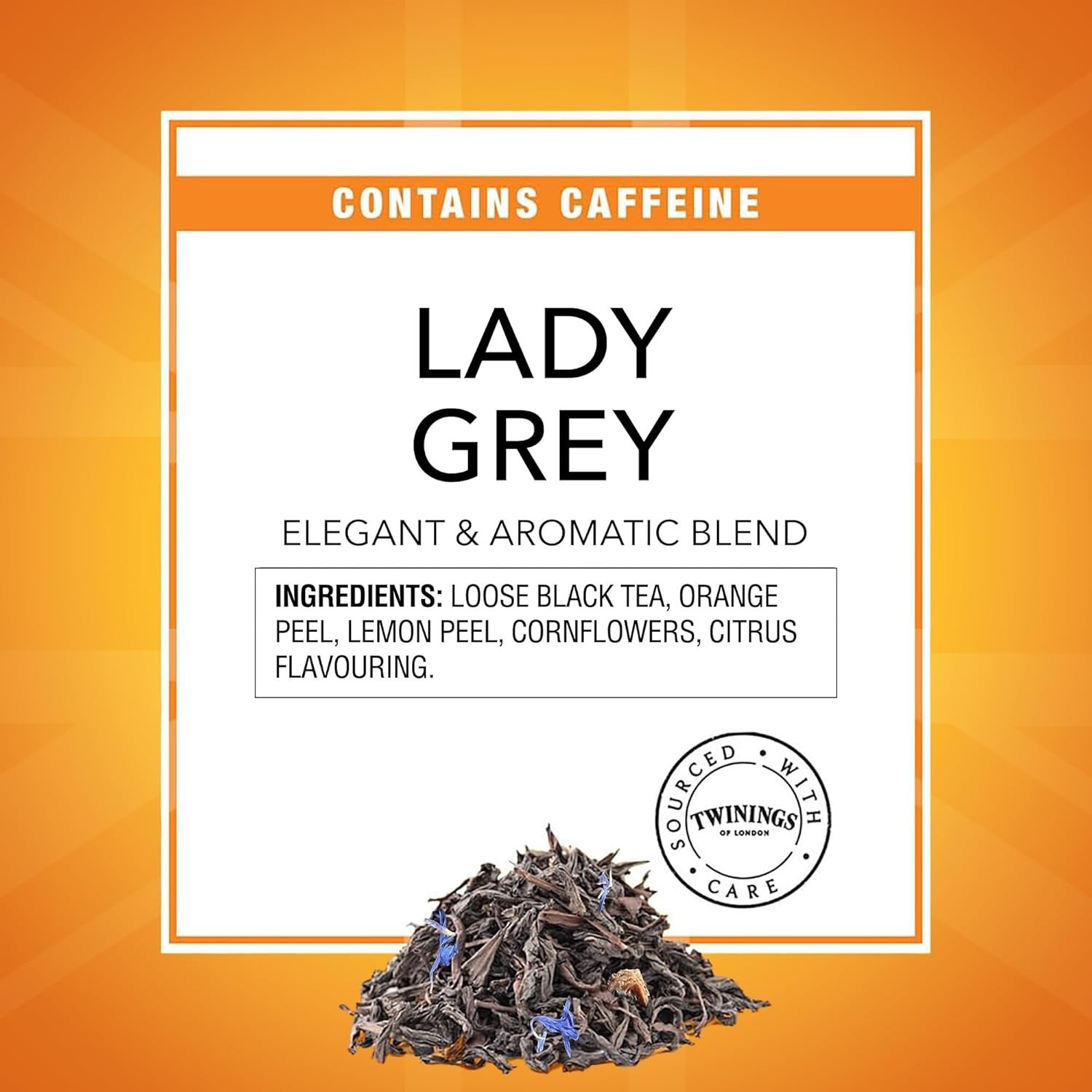 Value Pack Lady Grey Loose Black Tea 6x 3.53oz Tins, Citrus Infused, Caffeinated