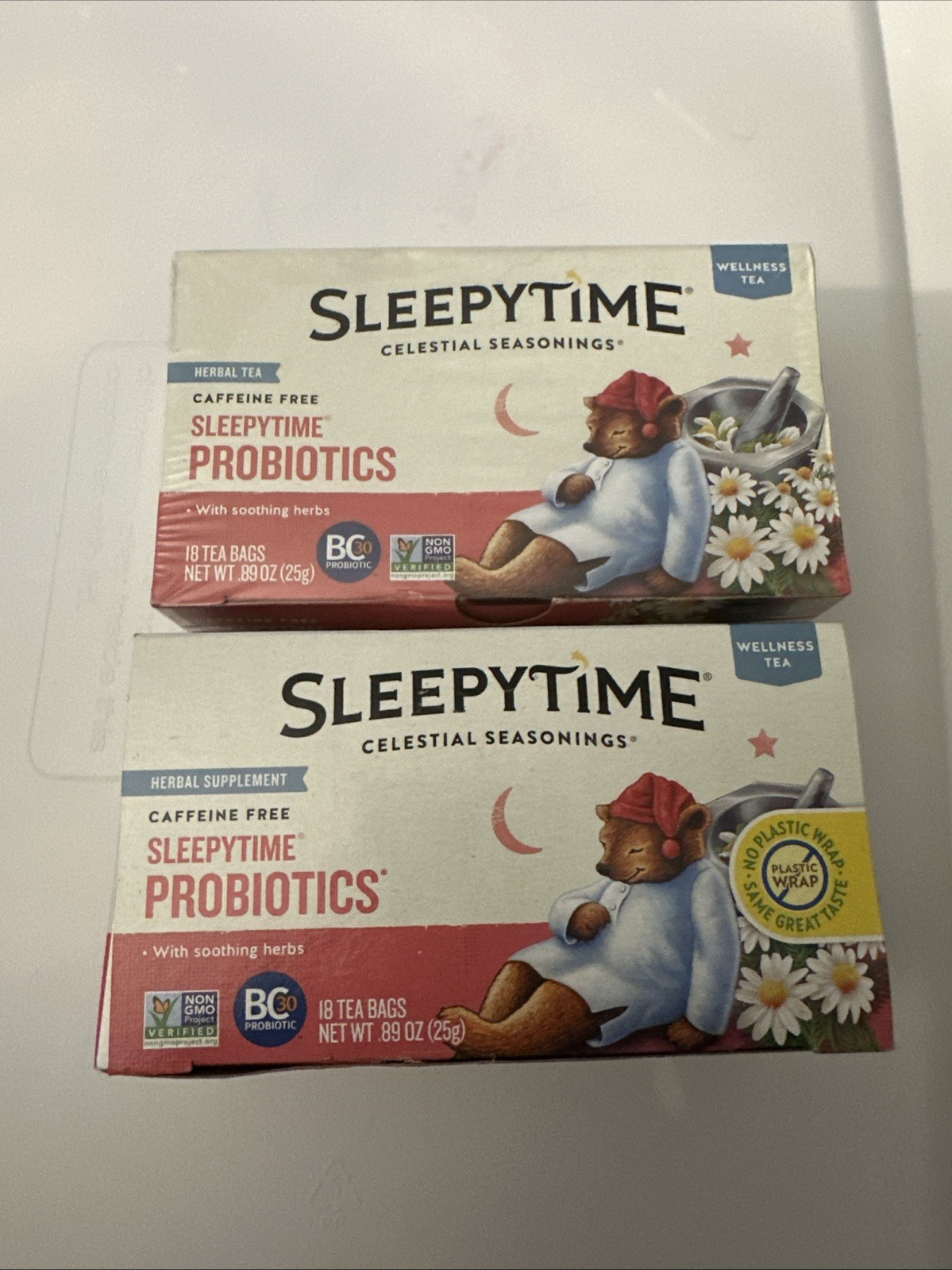 Sleepytime Caffeine-Free Herbal Tea with Probiotics bb 5/2025