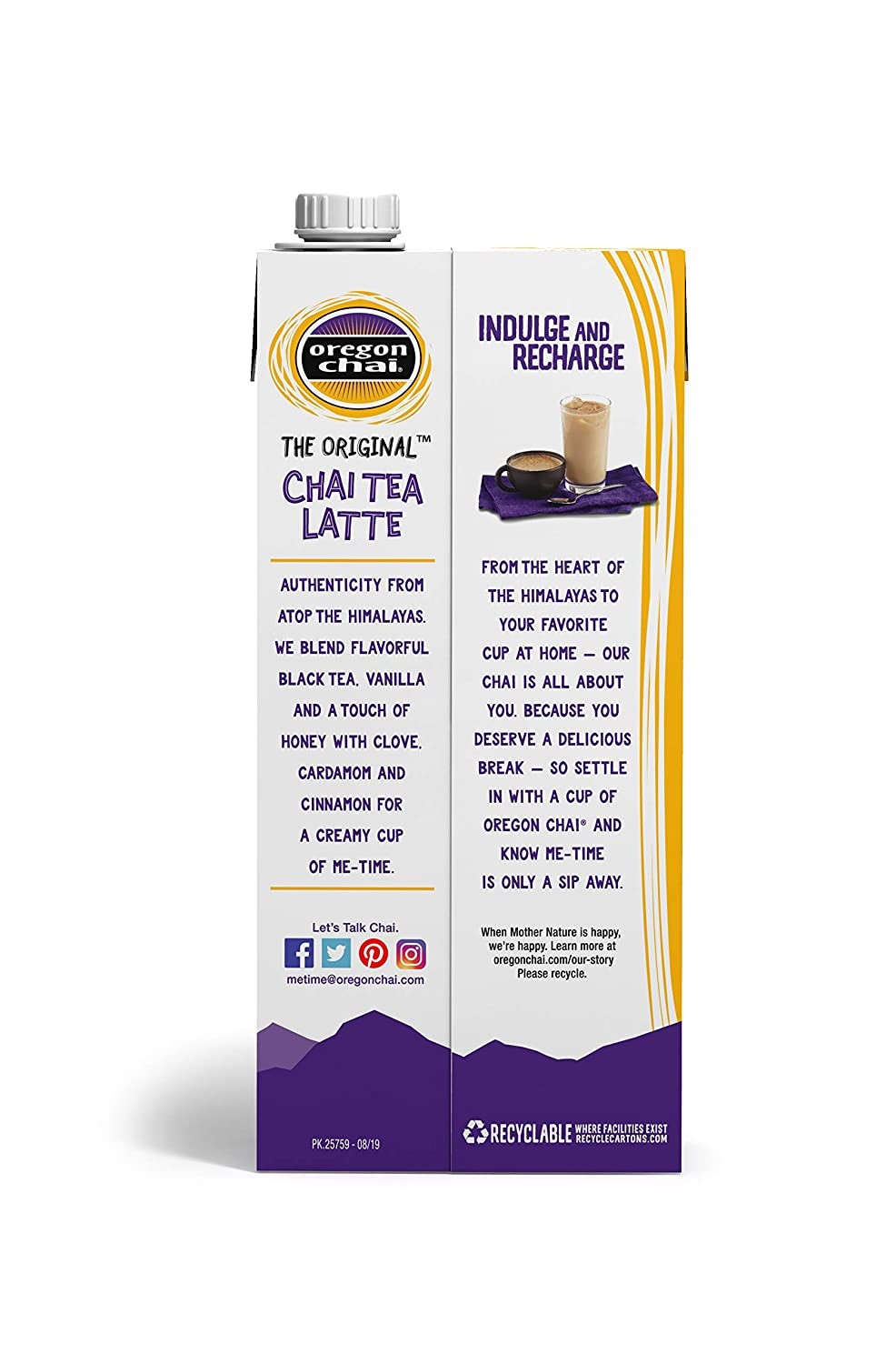 Oregon Chai Tea Latte Original, 32 Ounce