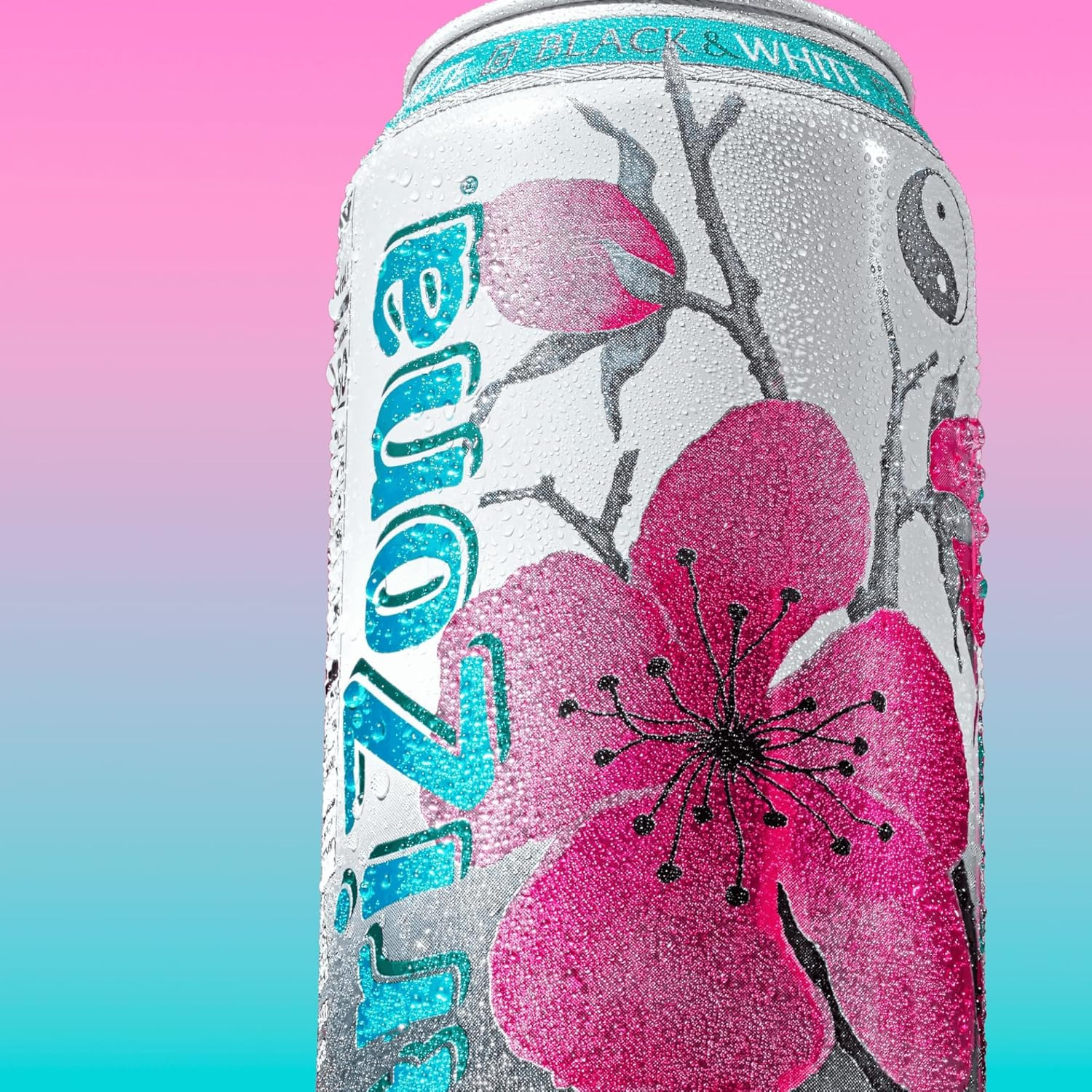 AriZona Black and White Tea – Big Can, 22 Fl Oz (Pack of 12)