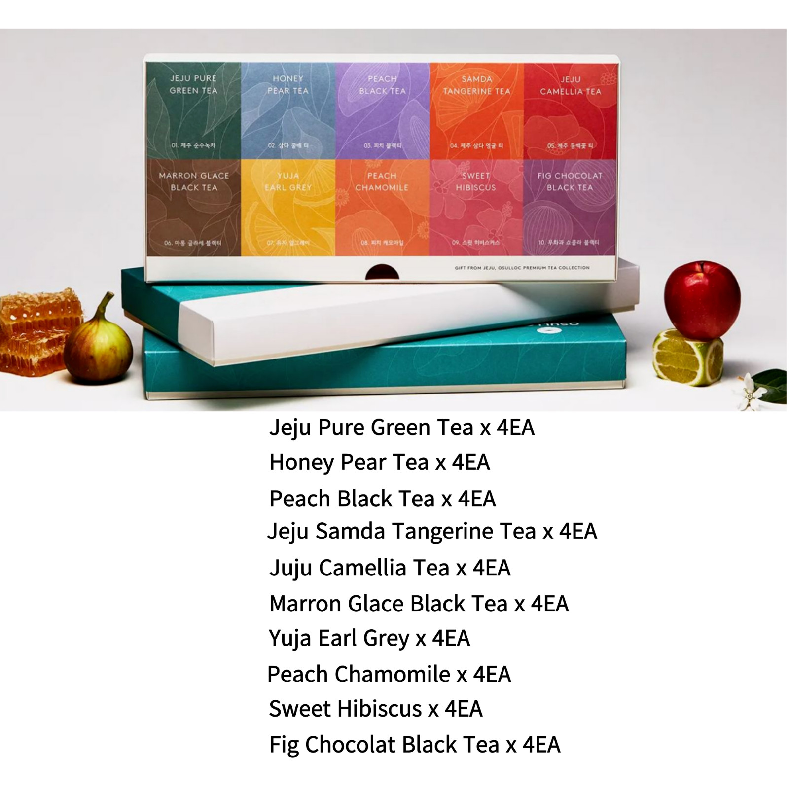OSULLOC Jeju Master Blended Premium Tea Collection 10 Flavors x 4EA Set