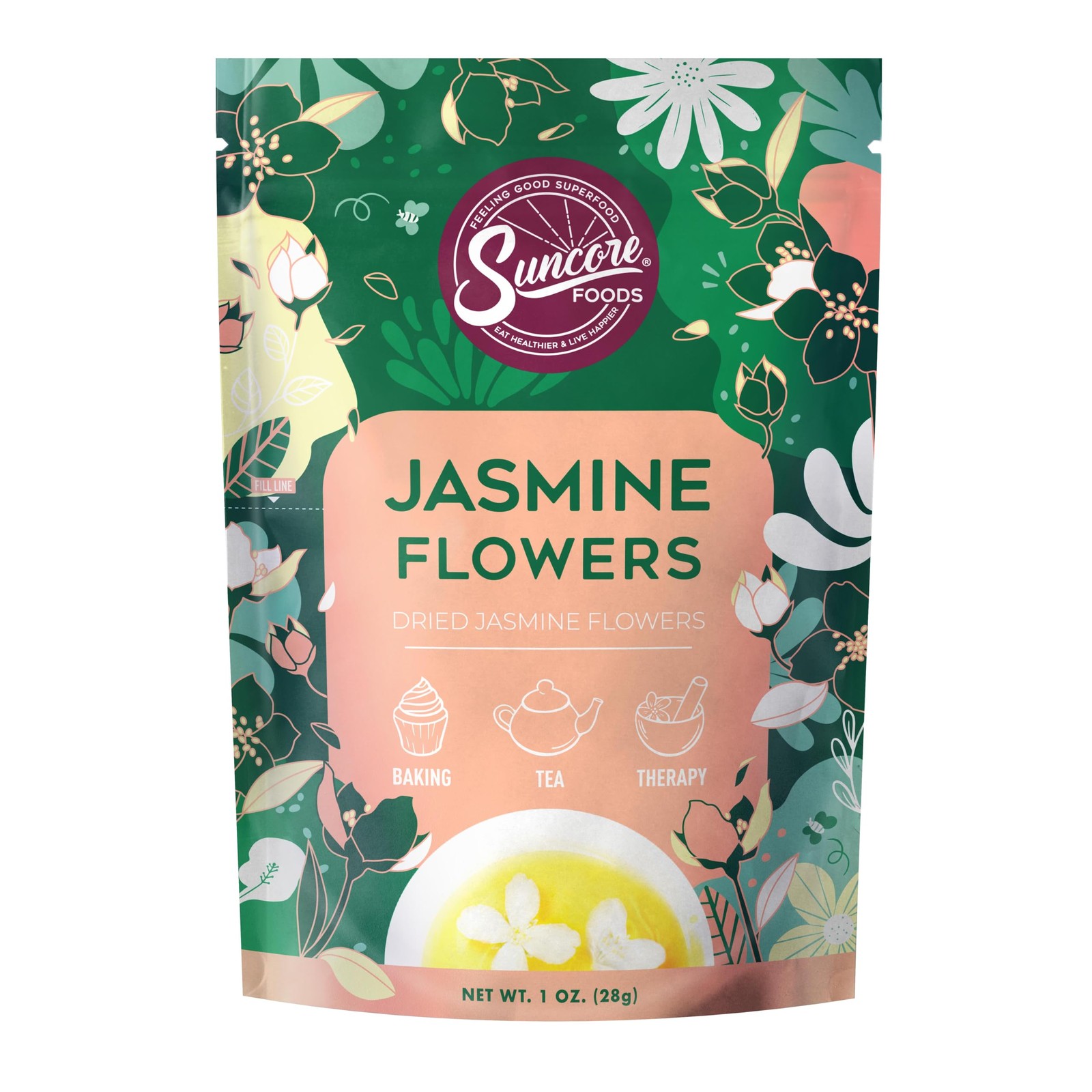 Dried Jasmine Flowers Edible Culinary Tea Baking Decor Bath Crafts 1oz