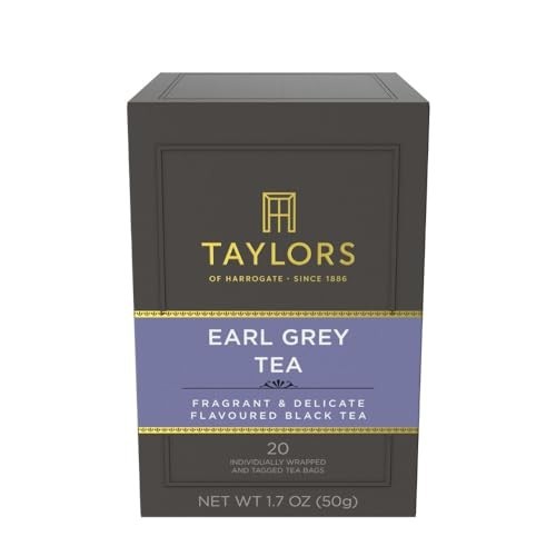 Earl Grey Black Tea Bags – Individually Wrapped, 120 Count, Fragrant & Caffeinat